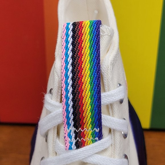 Converse Men's Run Star Motion CX Platform Pride A02262C Egret/Court Purple - Picture 7 of 13